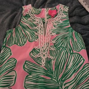 New Lilly Pulitzer Barbie Pink & Kelly Green Carlotta Maxi Dress / Caftan